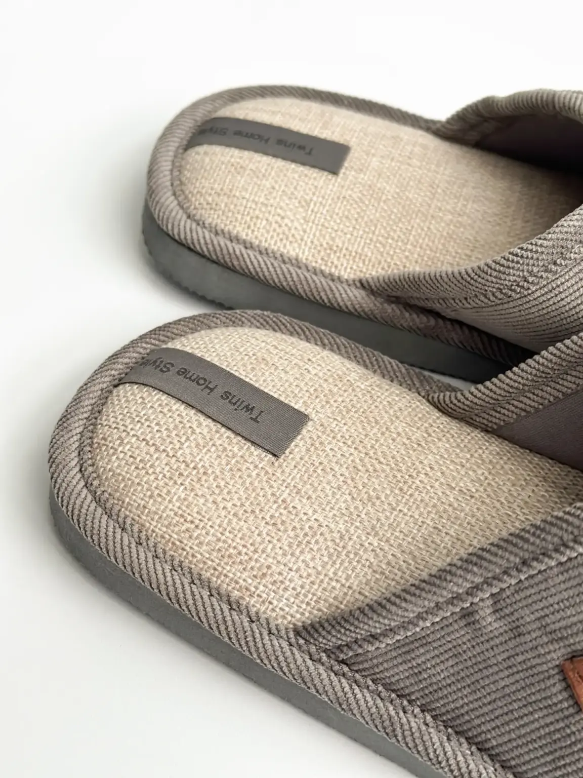 Капці домашні чоловічі HS-VL вельвет Х сірі