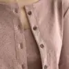 Рібана лонгслів візон (з гудзиками)