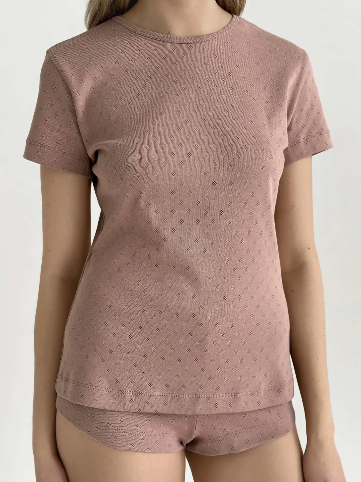 Рібана футболка візон