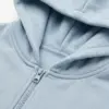 Бавовна Кофта з капюшоном на блискавці трикотаж 3-х. нитка блакитна