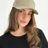 Кепка бежева з натурального котону (100% бавовна)