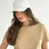 Кепка біла з натурального котону (100% бавовна)