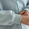 Бавовна Кофта з капюшоном на блискавці трикотаж 3-х. нитка блакитна