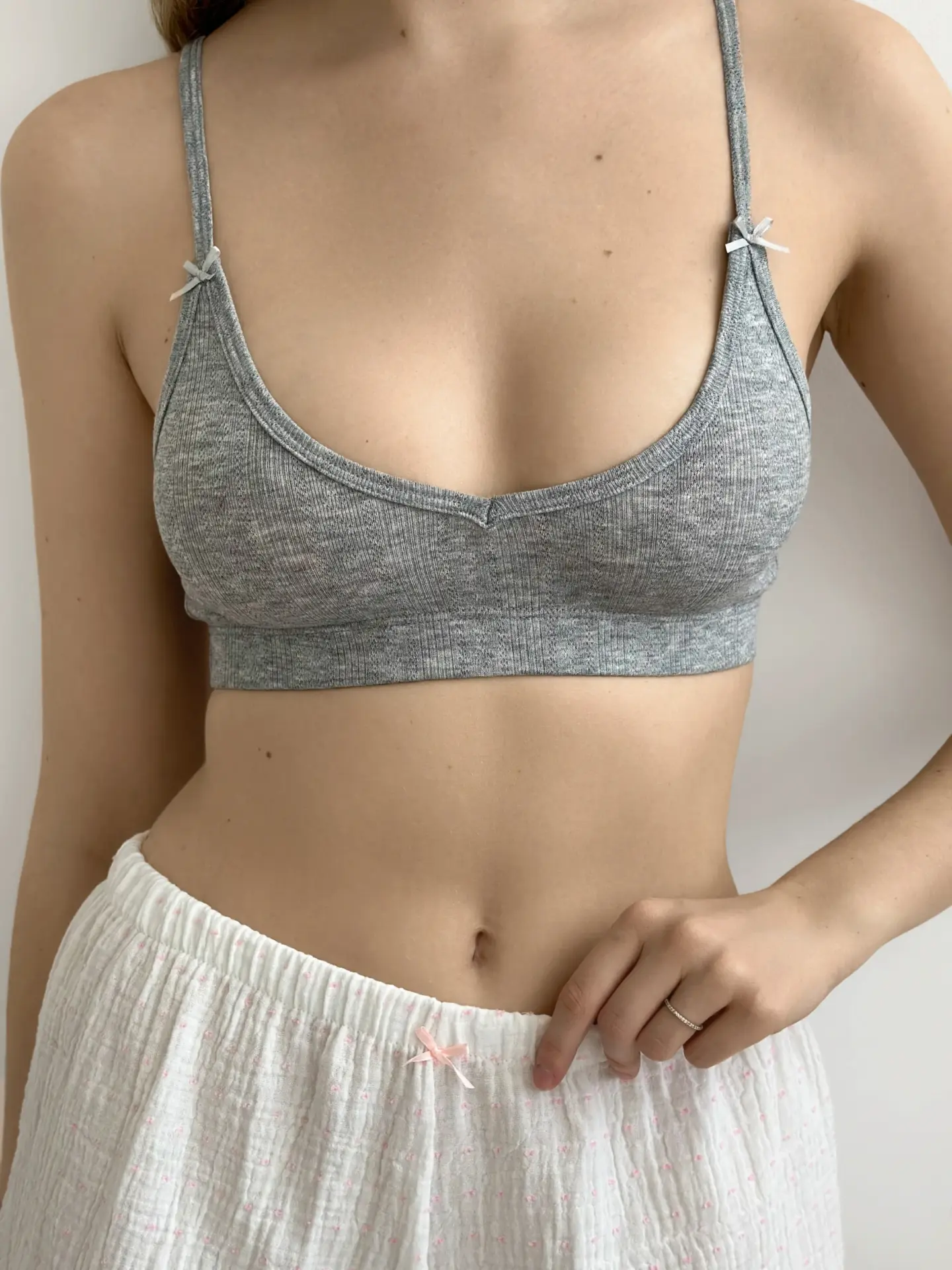 Білизна топ базовий сірий