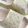 Twins капці піна пляжні та вуличні молочні у квітку (=) SALE (з дефектами)