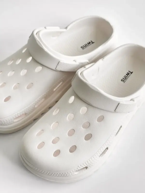 Twins капці сабо пляжні та вуличні білі SALE (з дефектами)