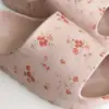 Twins капці піна пляжні та вуличні пудрові у червону квітку (=) SALE (з дефектами)