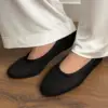 Взуття Балетки жіночі сіточка, чорні з кантом дайвінг PVC