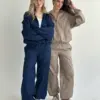 Костюм котон Бомбер та Штани синій