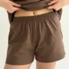 Костюм трикотаж Футболка та Шорти коричневий