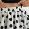 Спідниця софт коротка великий горох