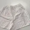Шорти Моно котон "рожева смужка на молочному", SALE (з дефектами)