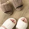 Капці домашні жіночі HS відкриті TEDDY білі