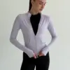 Yoga кофта на блискавці лавандова
