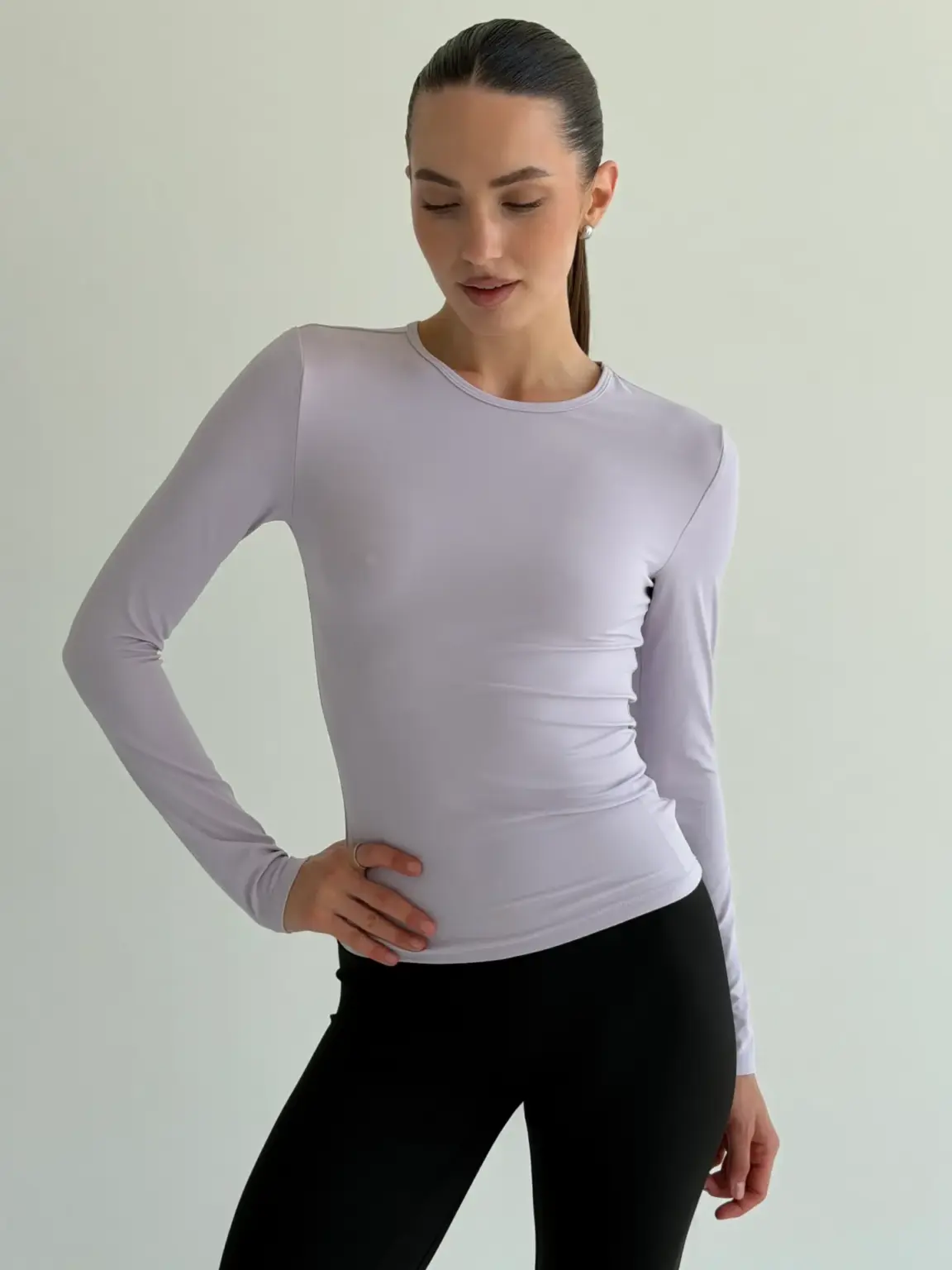 Yoga лонгслів лавандовий