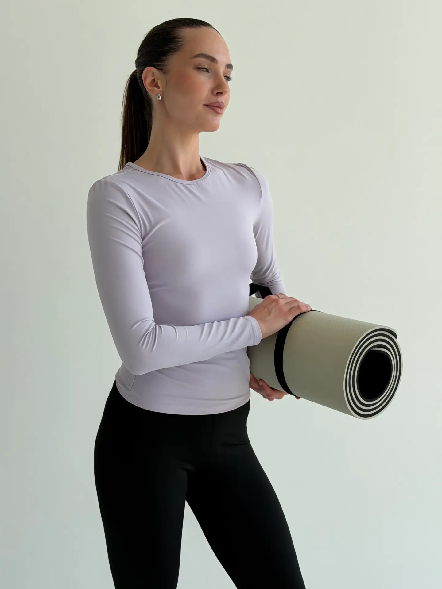 Yoga лонгслів лавандовий