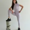 Yoga футболка лавандова