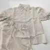 Костюм блузка та шорти льон вишивка бежевий, SALE (з дефектами)