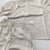 Костюм блузка та шорти льон вишивка бежевий, SALE (з дефектами)