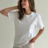 Футболка трикотаж біла onesize