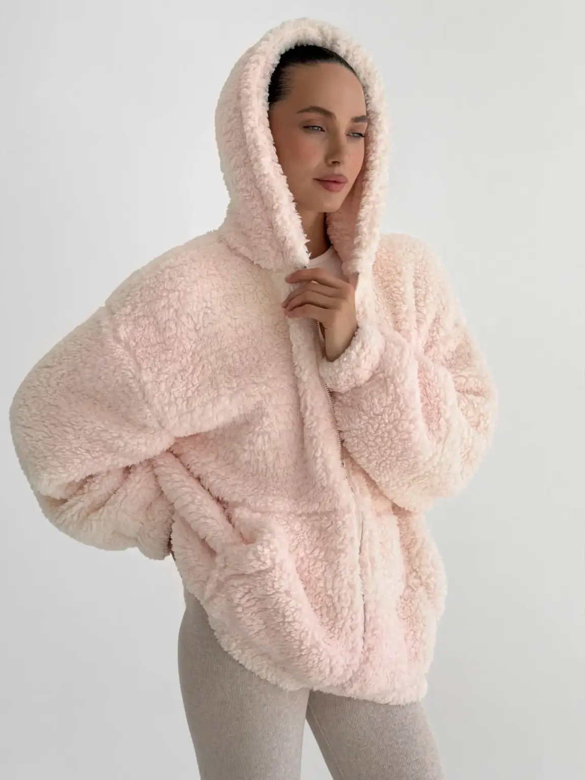 TEDDY Кофта з капюшоном рожева