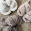 Капці жіночі # хутро коричневі