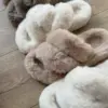 Капці жіночі # хутро бежеві
