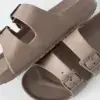 Twins капці пляжні та вуличні з регуляторами коричневі (=) SALE (з дефектами)