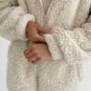 TEDDY Кофта з капюшоном молочна