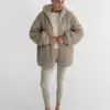 TEDDY Кофта з капюшоном попіл