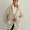 TEDDY Кофта з капюшоном молочна