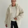 TEDDY Кофта з капюшоном молочна