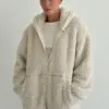TEDDY Кофта з капюшоном молочна