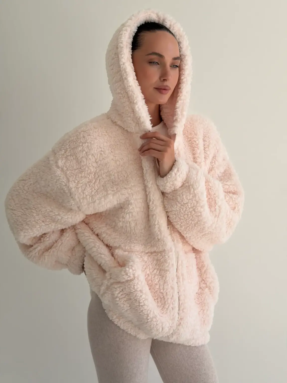 TEDDY Кофта з капюшоном рожева
