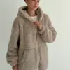 TEDDY Кофта з капюшоном попіл