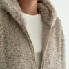TEDDY Кофта з капюшоном попіл