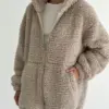 TEDDY Кофта з капюшоном попіл