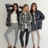Фланель Сорочка темно-синя клітинка, One Size