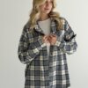 Фланель Сорочка жовто-зелена клітинка на молочному, One Size