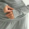 Soft Touch трикотаж лонгслів човник сірий