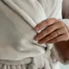 Костюм кофта на запах та штани двосторонній фліс бежевий