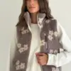 TEDDY Жилет біла квітка