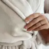 Костюм кофта на запах та штани двосторонній фліс бежевий