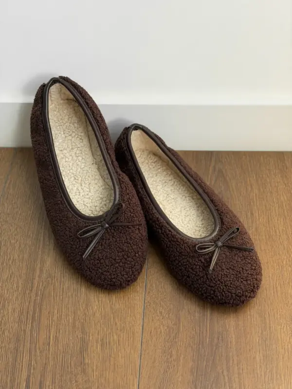 Балетки жіночі TEDDI chocolate бантик