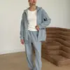 Костюм Кофта та Штани полар фліс сірий