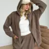 Костюм Кофта та Штани полар фліс коричневий