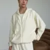 Костюм Кофта та Штани полар фліс молочний