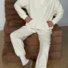 Костюм Кофта та Штани полар фліс молочний