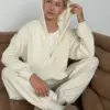 Костюм Кофта та Штани полар фліс молочний
