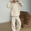 Костюм Кофта та Штани полар фліс бежевий